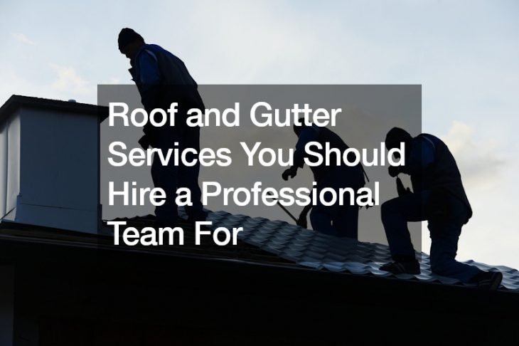 Roof and Gutter Services You Should Hire a Professional Team For