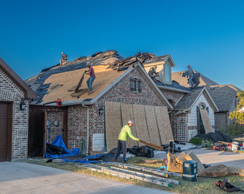 damaged roof