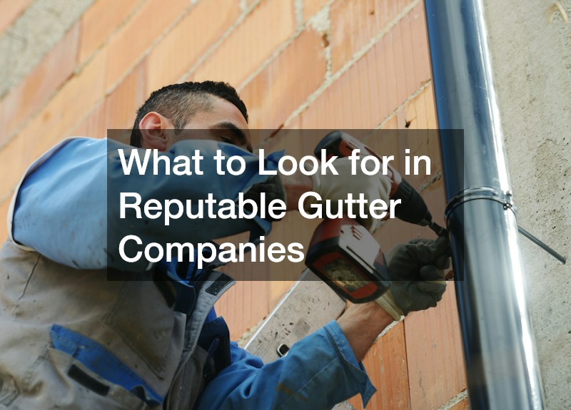 What to Look for in Reputable Gutter Companies